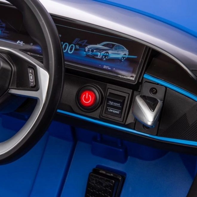 Detské elektrické auto BMW i4 modré 4x4