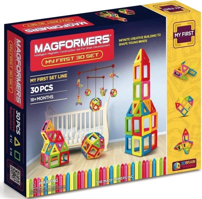 Magnetická stavebnica Môj prvý Magformers 30 dielikov