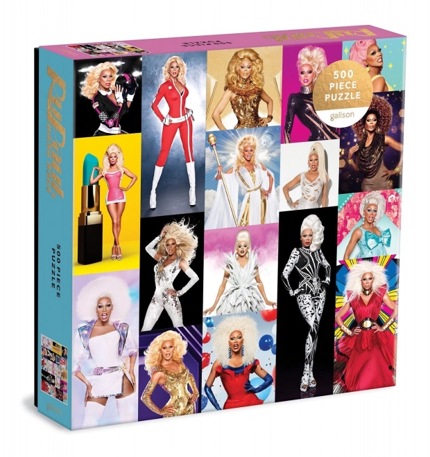Štvorcové puzzle RuPaul's Drag Race 500 dielikov