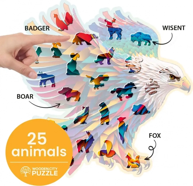 Drevené puzzle Bystrý orol 250 dielikov