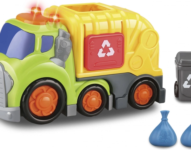Kiddy auto smetiarske so svetelnými a zvukovými efektmi 19,5 cm s popolnicou