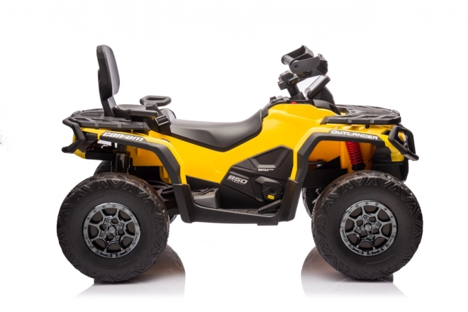 Detská štvorkolka Can Am Outlander ATV žltá
