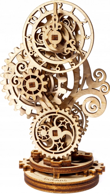 Ugears 3D drevené mechanické puzzle Steampunkové hodiny