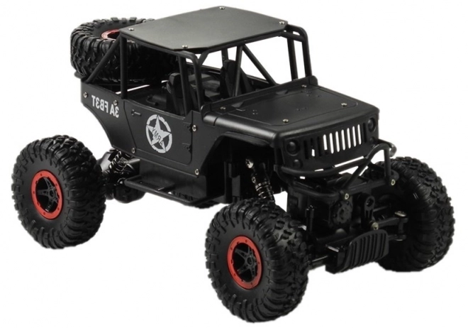 Auto na diaľkové ovládanie Jeep 4x4 čierne