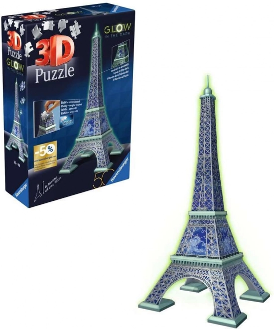 Svietiace 3D puzzle Eiffelova veža RAVENSBURGER