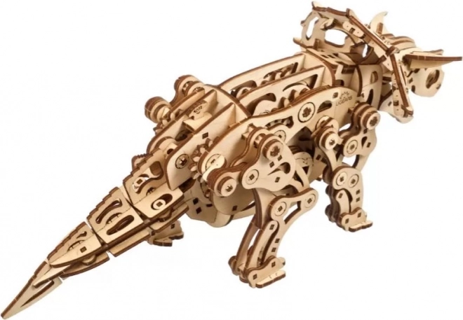 Ugears 3D drevené mechanické puzzle Triceratops