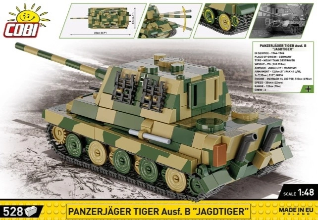 Stavebná súprava Tank Panzerjäger Tiger Ausf. B Jagdtiger