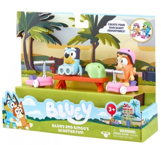 Bluey Jazda na kolobežke