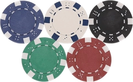 Profesionálne žetóny s kovovým jadrom (10 g)