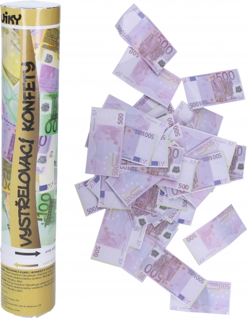 Vystreľovacie párty konfety EURO 30 cm