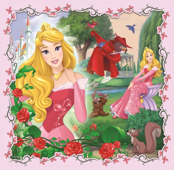 Puzzle Disney Princezné s Priateľmi 3v1