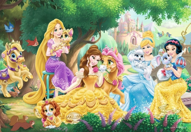 Puzzle Disney Princezné a ich zvieratká 2x24 dielikov