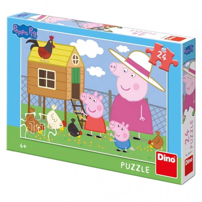 Peppa Pig Slepičky puzzle 24 dielkov