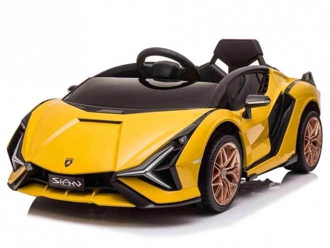 Auto na akumulátor Lamborghini Sian žlté