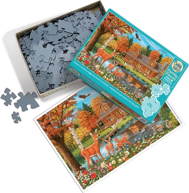 Rodinné puzzle Rybník u chalupy