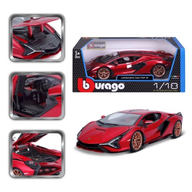 Bburago Plus Lamborghini Huracan Červený 1:18