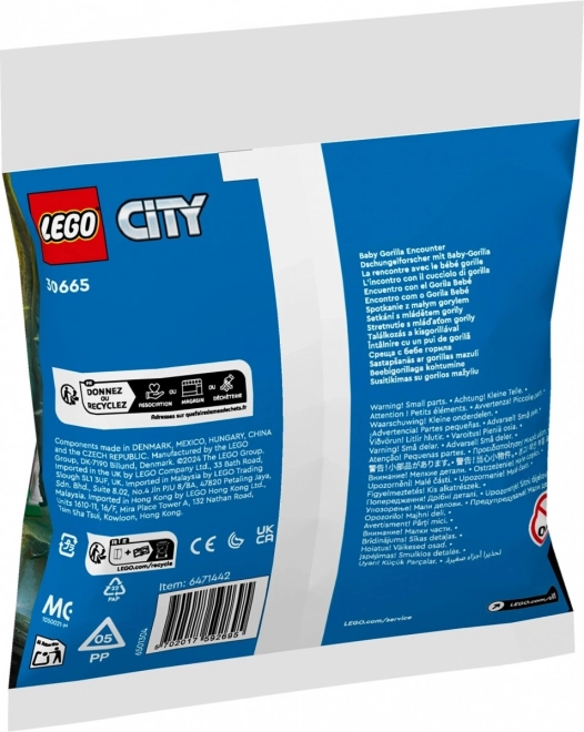 Lego city stretávka s malým gorilou