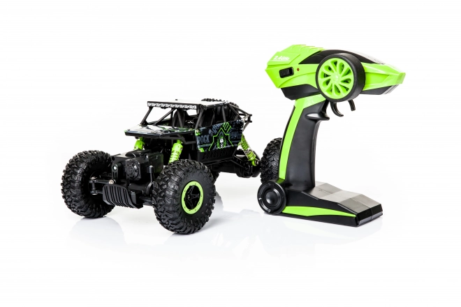 Zelené diaľkovo ovládané auto RC Rock Crawler HB 2,4GHz 1:18