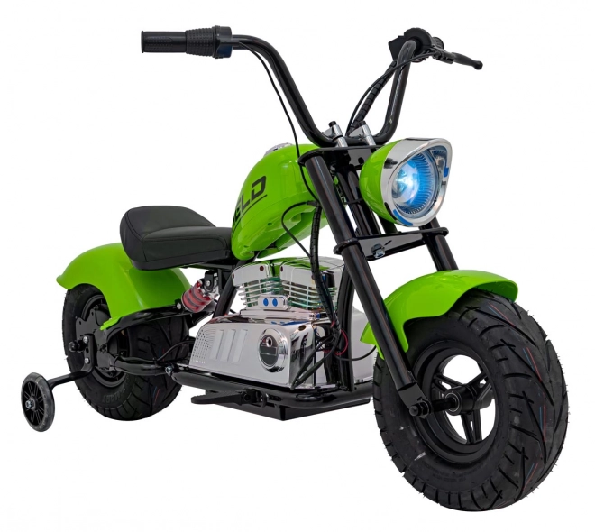 Chopper Warrior Zelený motocykel