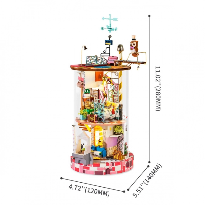 Kvetinový domček - miniatúrny domček pre domácich majstrov