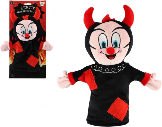 Plyšový maňuška čertík 30 cm TEDDIES