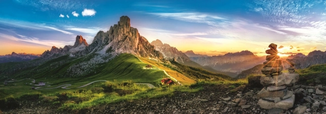 Panoramatické puzzle Passo di Giau, Dolomity - 1000 dielikov