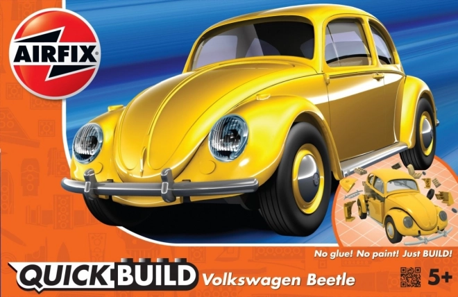 Plastikový model Quickbuild VW Beetle žltý