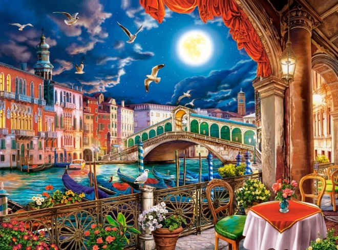 Puzzle 2000 dielikov Romantická noc v Benátkach