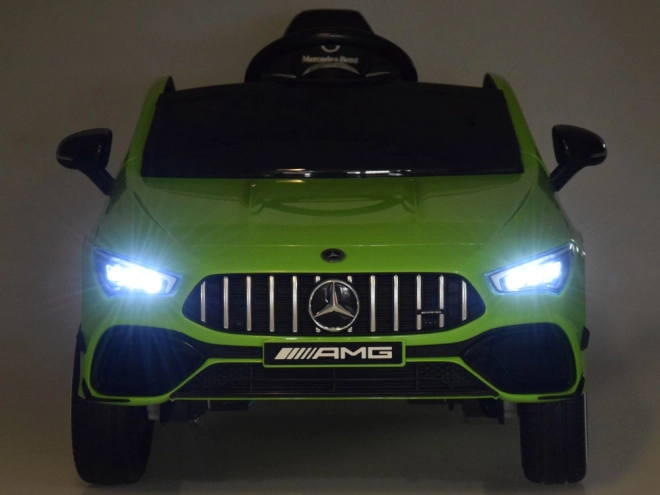 Detské elektrické auto Mercedes AMG CLA 45s s hojdačkovým efektom – Zelená
