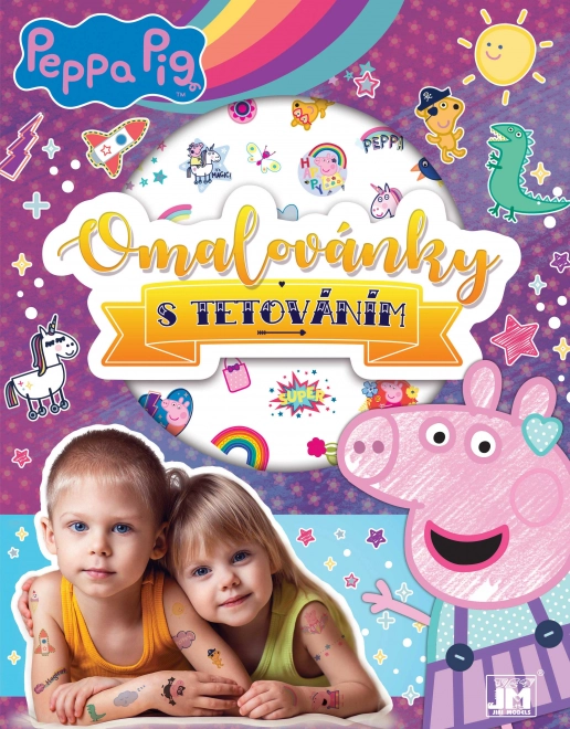 Omalovánka s tetováním Prasiatko Peppa