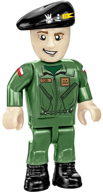 Dve minifigúrky a vlajky