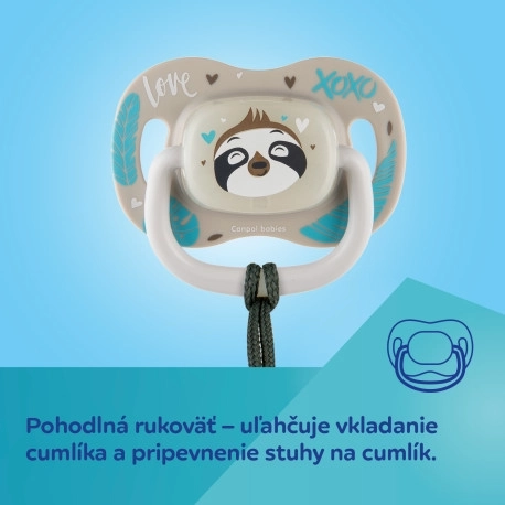 Canpol Babies Silikónový dudlík Exotic Animals 0-6m panda