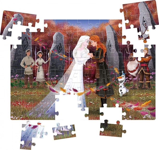 Clementoni puzzle Ľadové kráľovstvo 2: Sestry 104 dielikov