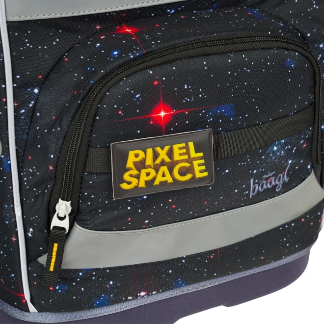 Školská aktovka Baagl Zippy Plus Pixel Space