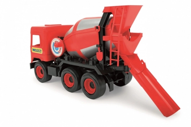 Červená betónová miešačka Middle Truck 38 cm