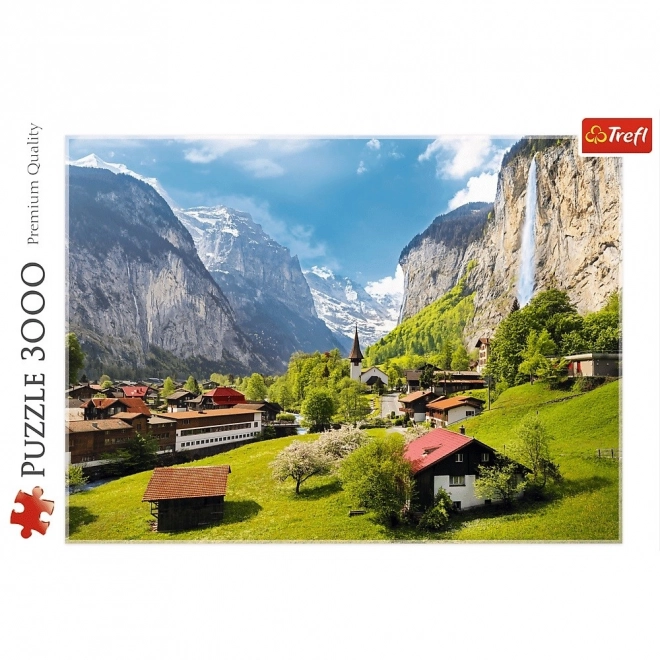 Puzzle 3000 dielikov - Lauterbrunnen, Švajčiarsko