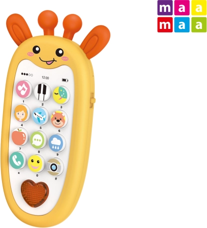 Detský telefón žirafa s efektmi 13,5 cm