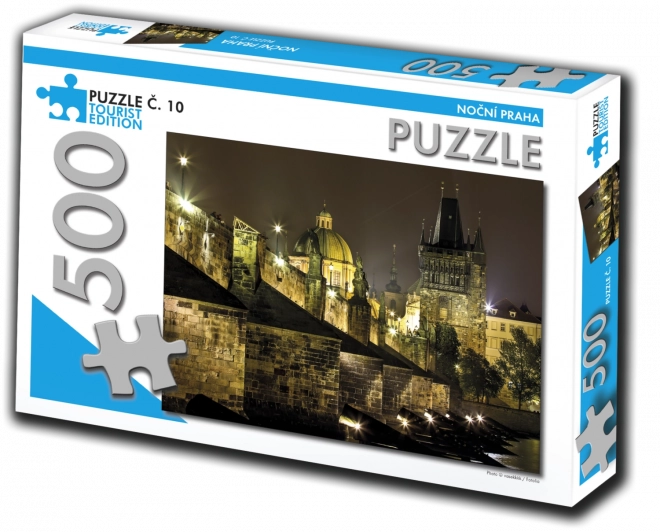 Puzzle Nočná Praha 500 dielikov