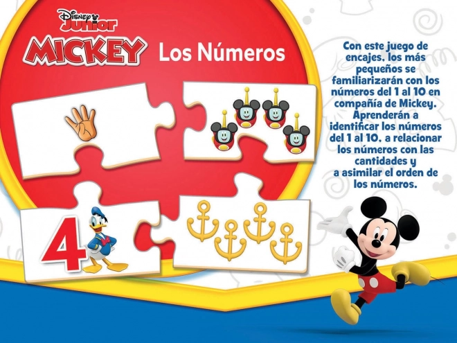 Edukačné puzzle Mickey a priatelia: Počítanie