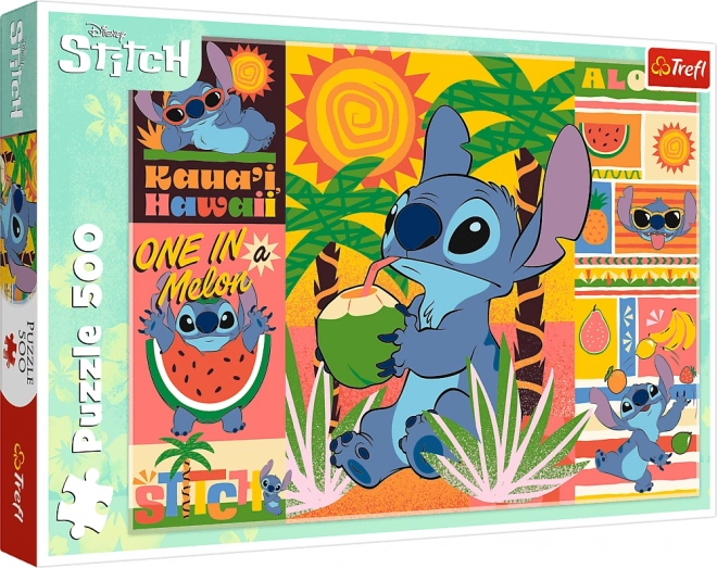 Puzzle 500 dielikov Prázdniny so Stichom Lilo a Stitch