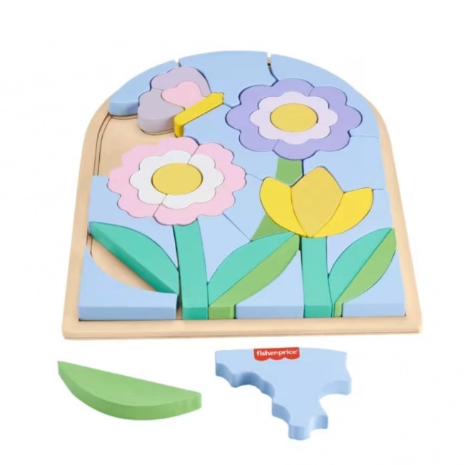 Drevené puzzle Kvety od Fisher-Price