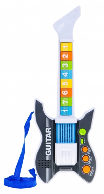 Farebná elektrická gitara pre deti 3+