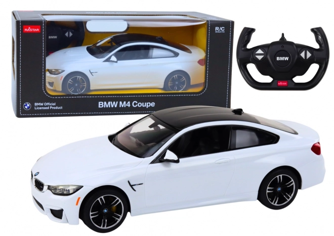 Diaľkovo ovládané auto BMW M4 Coupé biele 1:14