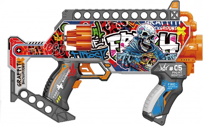 Samopal na penové náboje revolver 35 cm