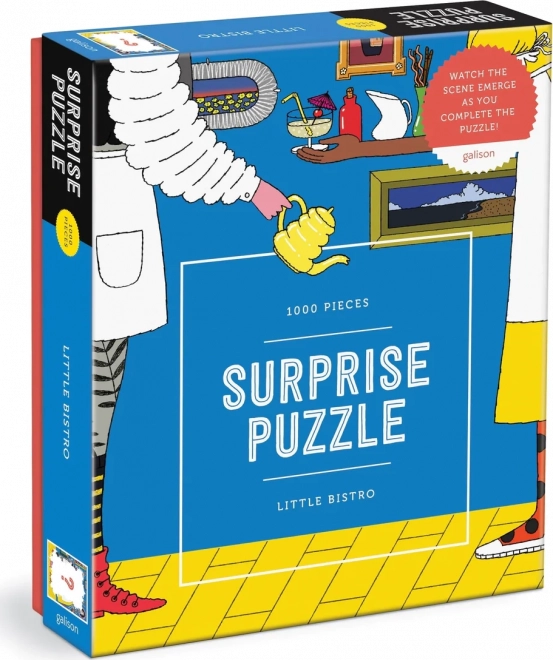 Galison prekvapivé puzzle Malé bistro 1000 dielikov