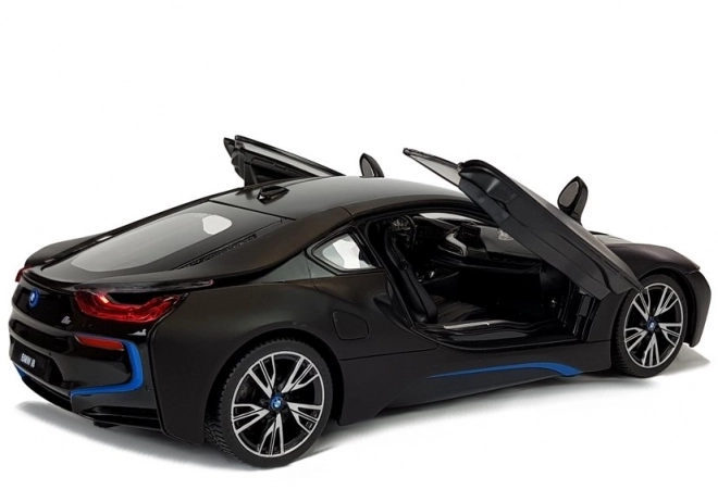 Auto R/C BMW i8 Rastar 1:14 čierne automatické dvere