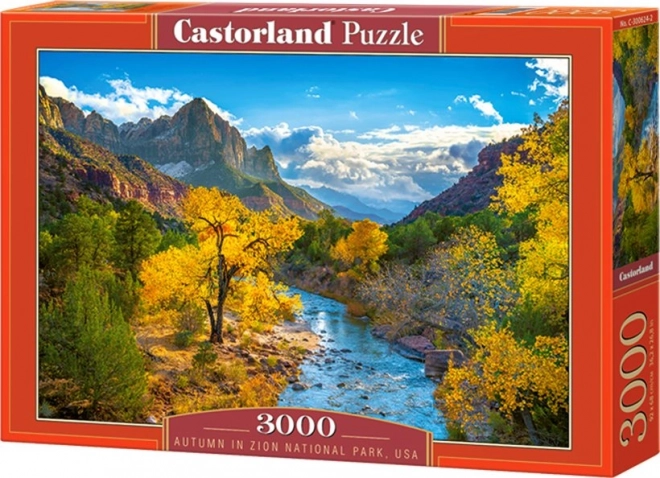 Puzzle 3000 dielikov Hory jeseň v Národnom parku Zion USA