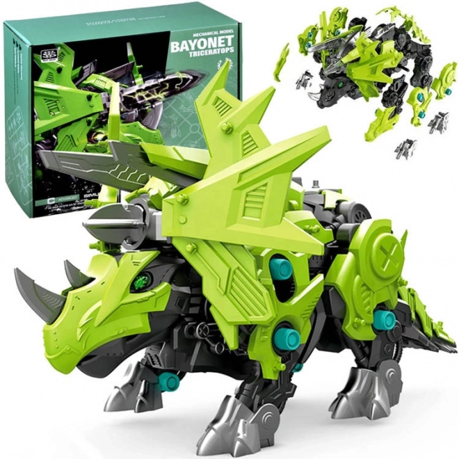 Mechanický model skladačky Triceratops Robot