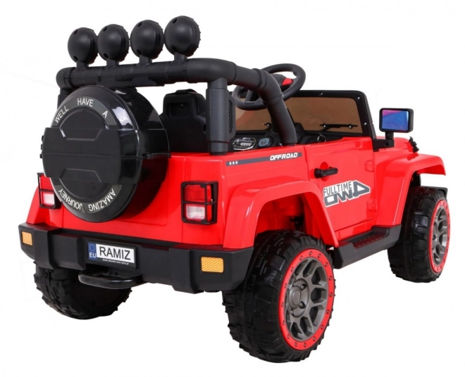 Auto Terenové pre Deti s Lakovaním Moro a 4x4 Pohonom – Červená