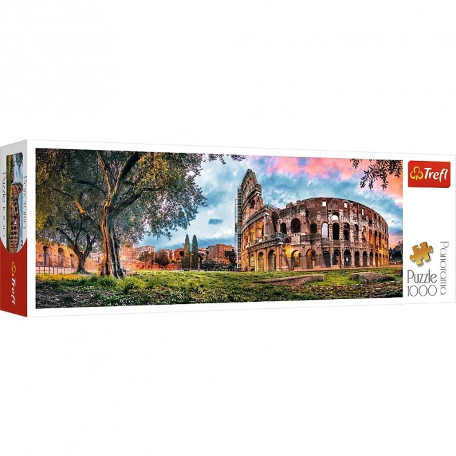 Panoramatické puzzle Koloseum za úsvitu